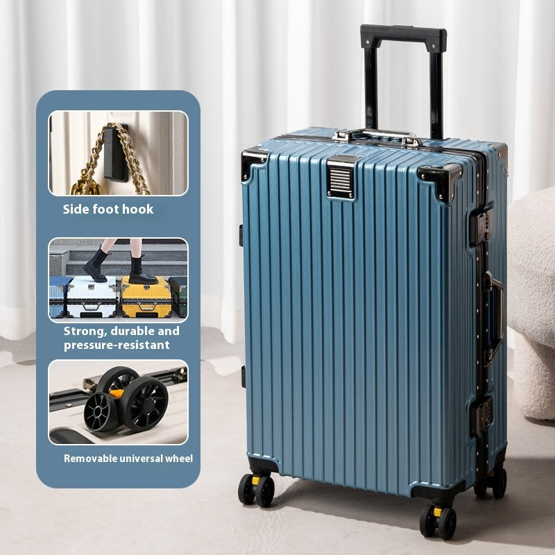 Suitcase Large Capacity Aluminum Frame Luggage
