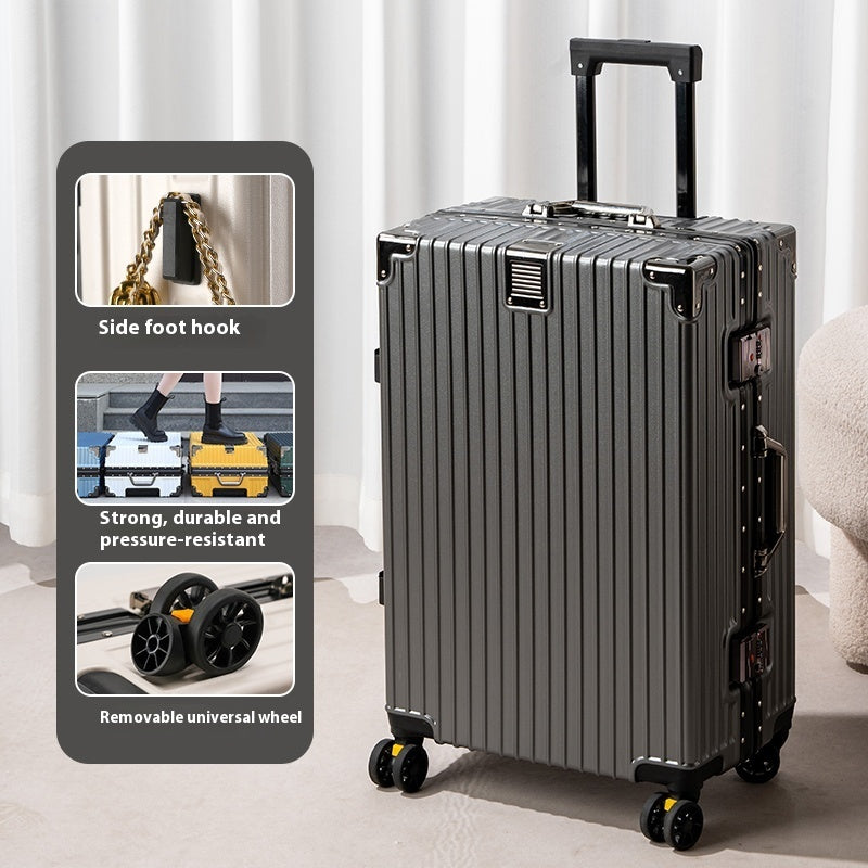 Suitcase Large Capacity Aluminum Frame Luggage