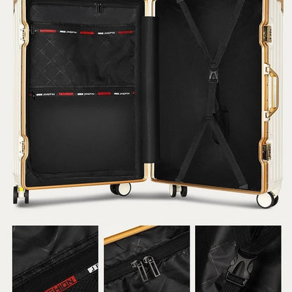 Suitcase Large Capacity Aluminum Frame Luggage