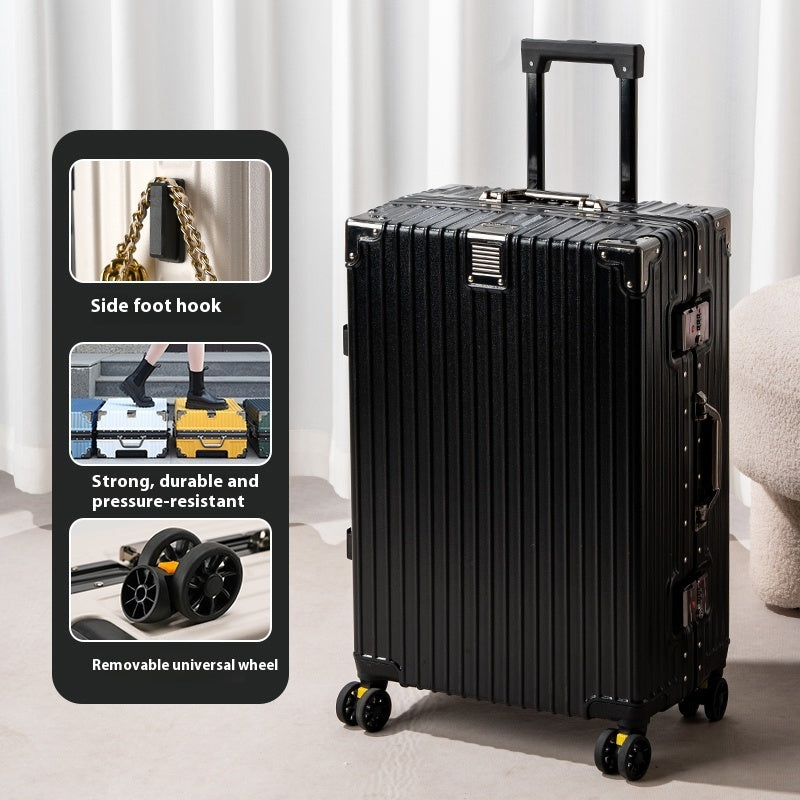 Suitcase Large Capacity Aluminum Frame Luggage