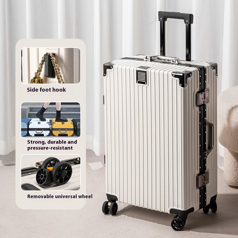 Suitcase Large Capacity Aluminum Frame Luggage